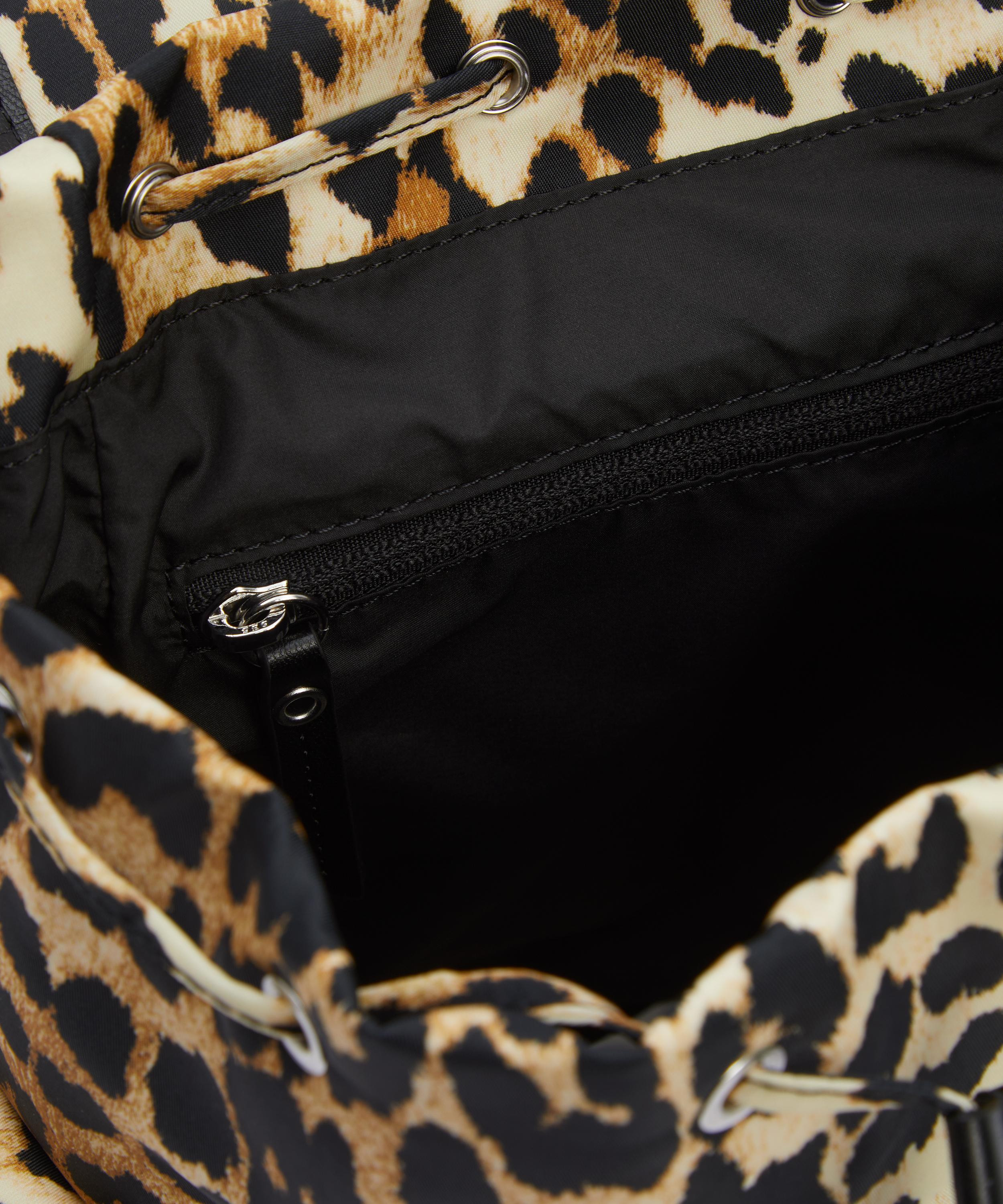 Small Leopard Nylon Bucky Backpack - 6