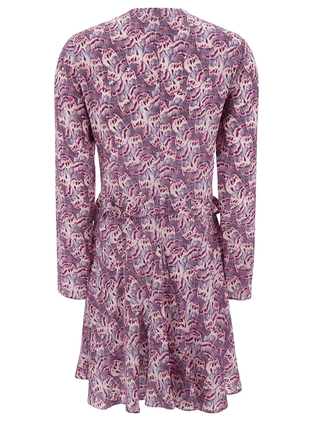 Isabel Marant Women Mini Violet Dress With All-Over Graphic Print In Stretch Silk Woman - 2