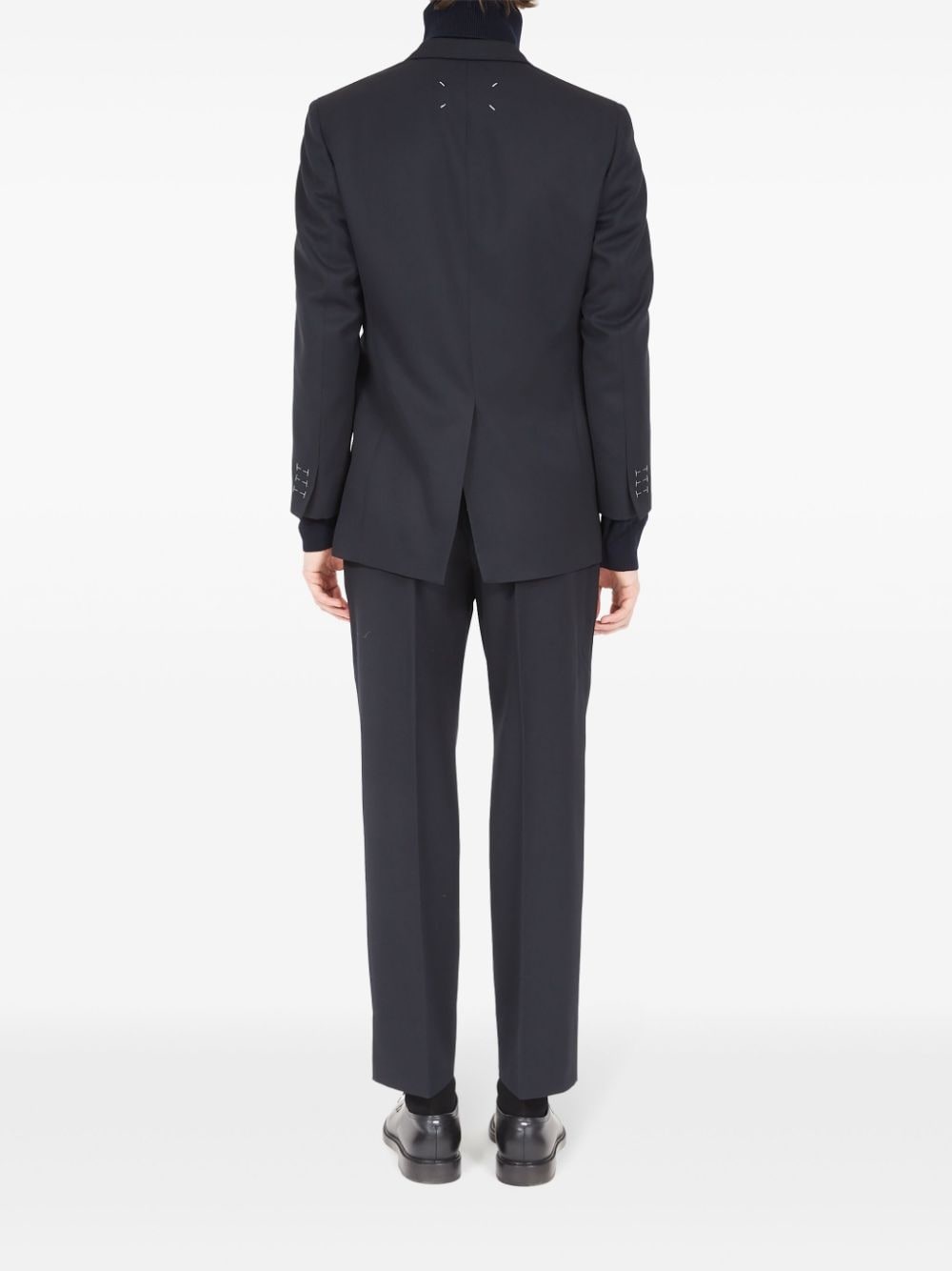 single-breasted wool blazer - 4