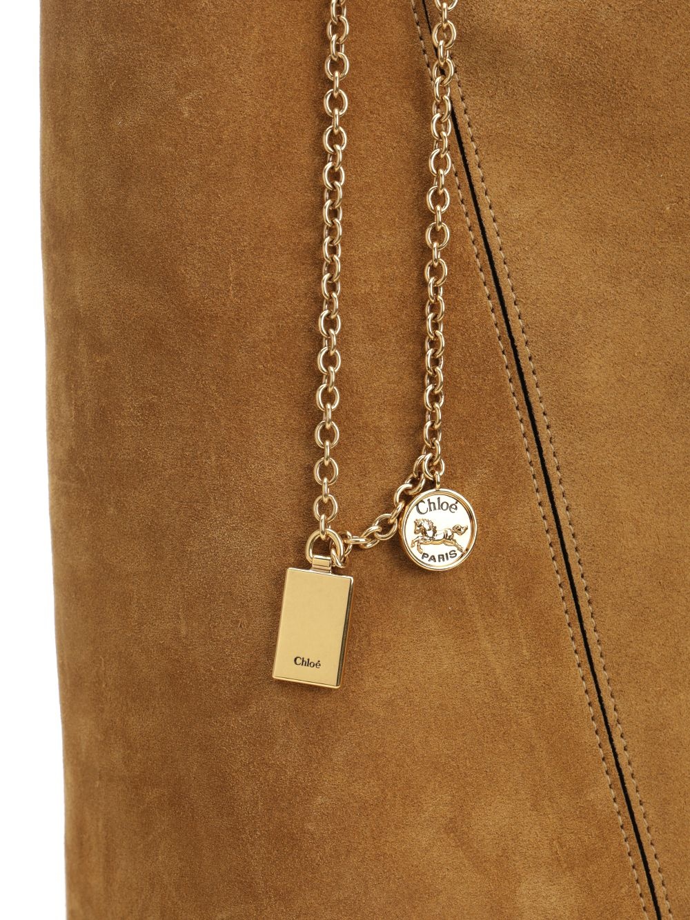 S811 - Chloe Spin Handbags Brown - 5