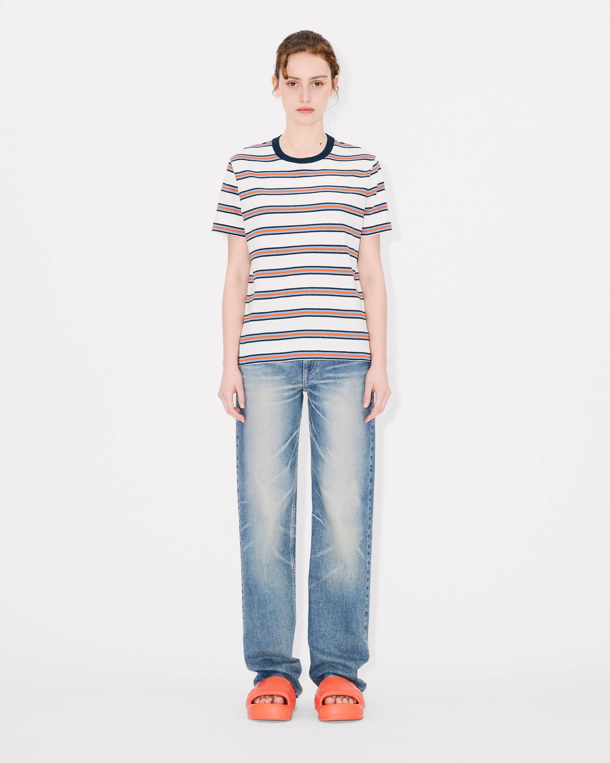 'KENZO Coast Lines' loose T-shirt in cotton linen - 5
