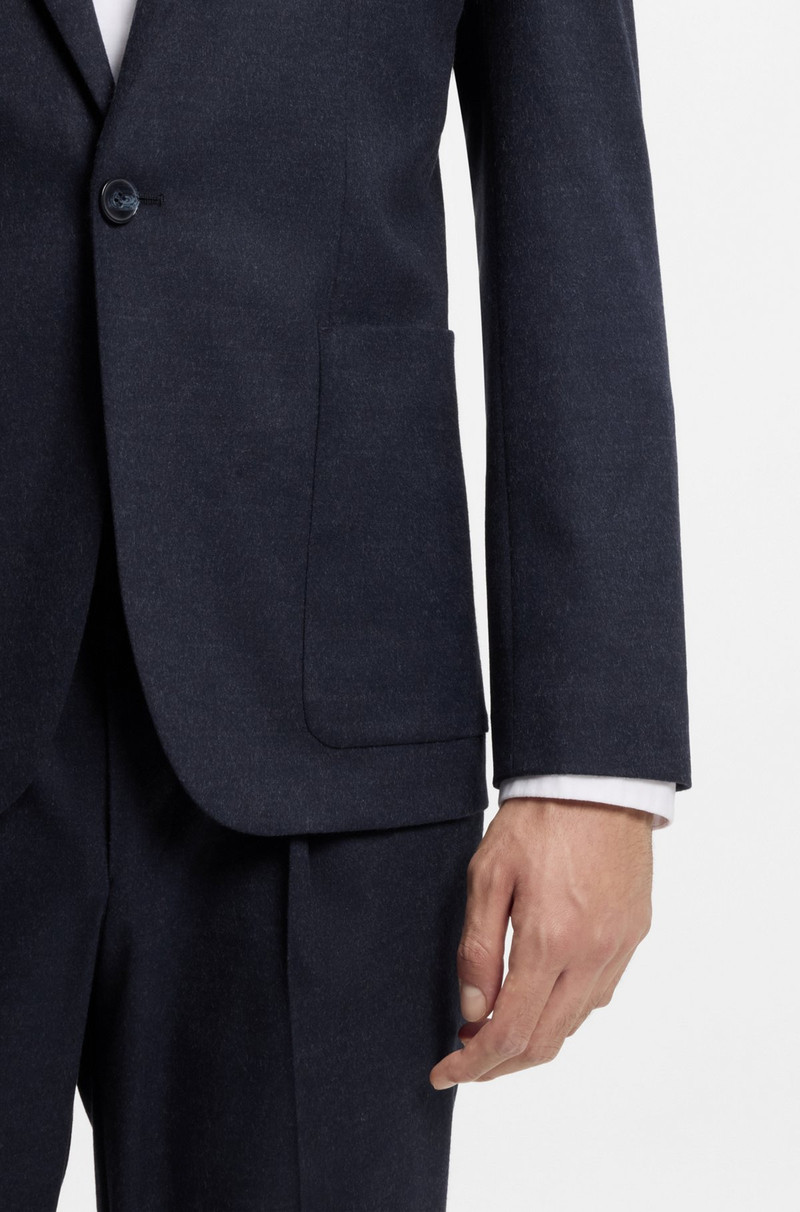 EXTRA-SLIM-FIT BLAZER IN MELANGE PERFORMANCE-STRETCH FLANNEL 6