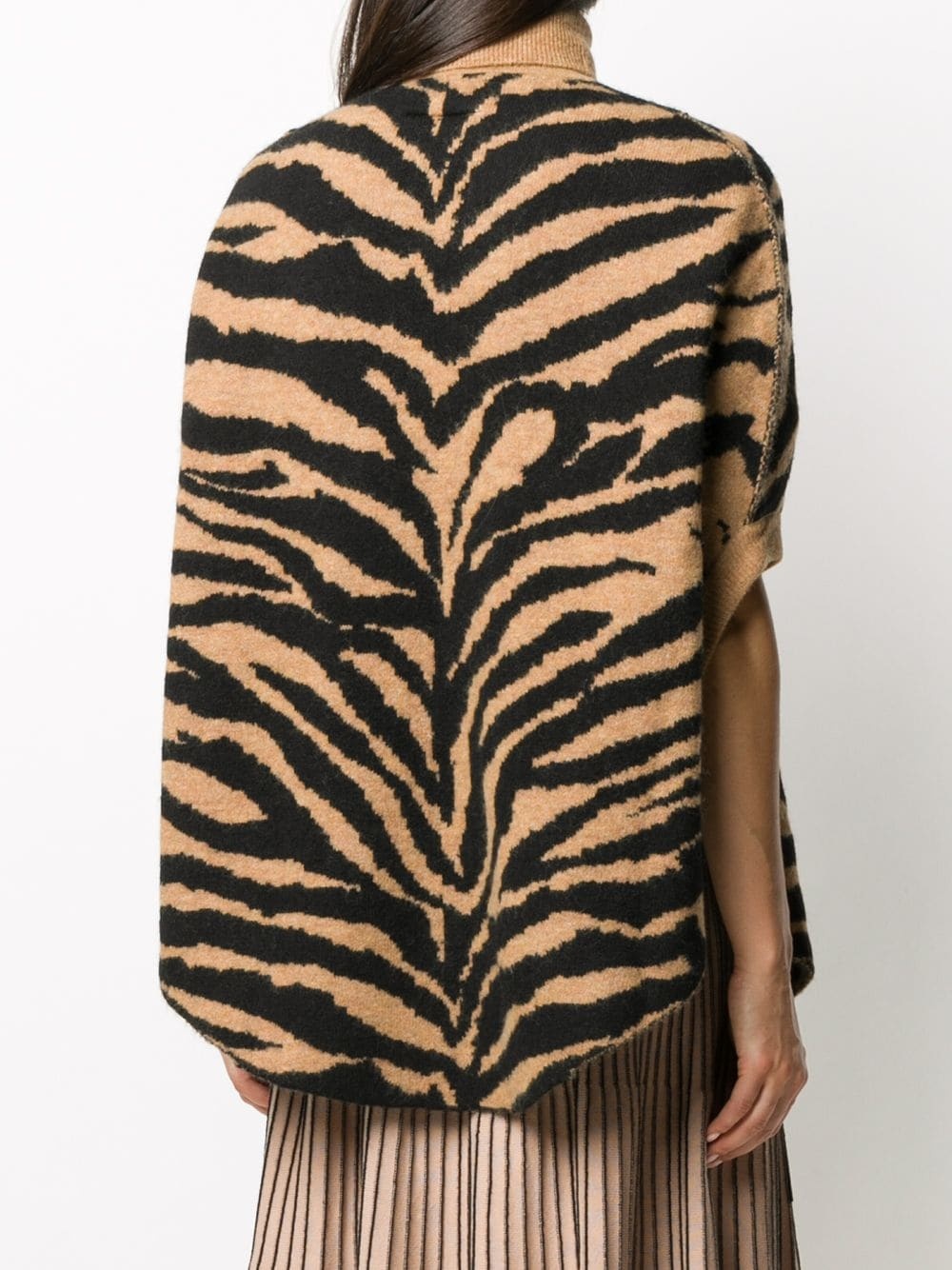 tiger knit oversized jumper - 4