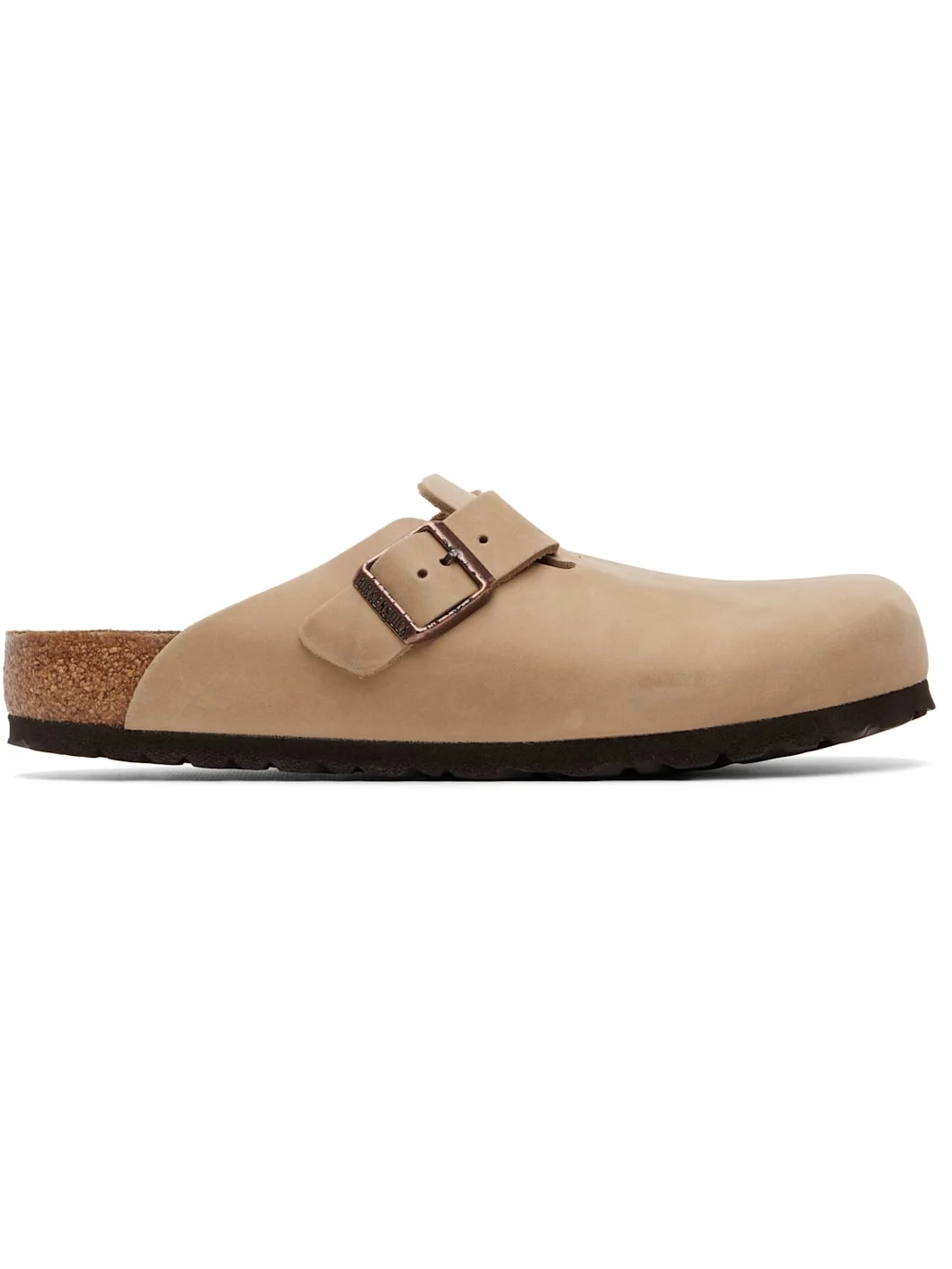 Beige Regular Boston Oiled Leather Loafers - 1