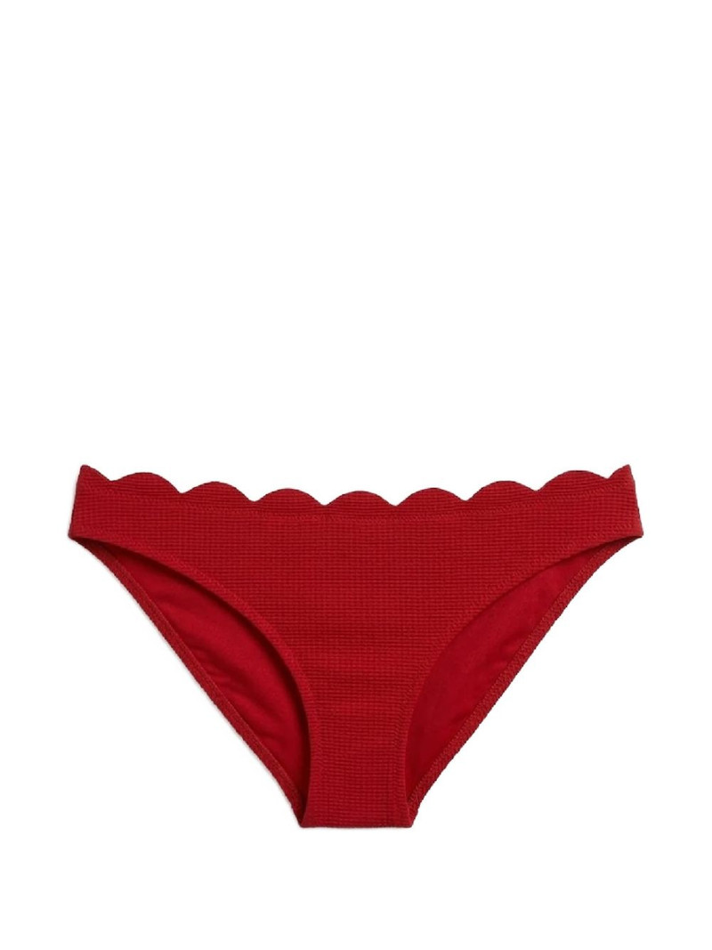 scalloped textured bikini bottoms 1