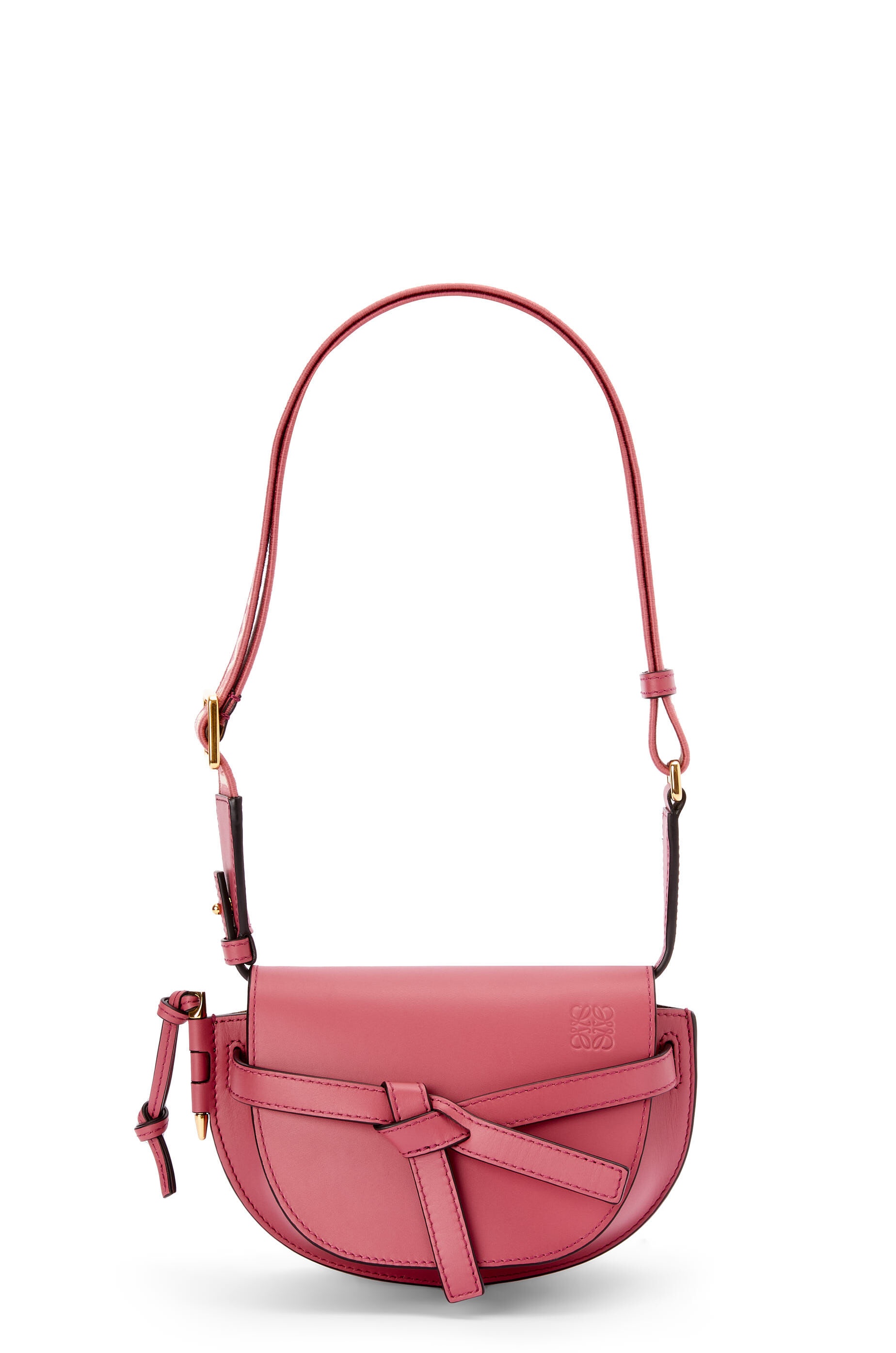 Mini Gate Dual bag in soft calfskin and jacquard - 6