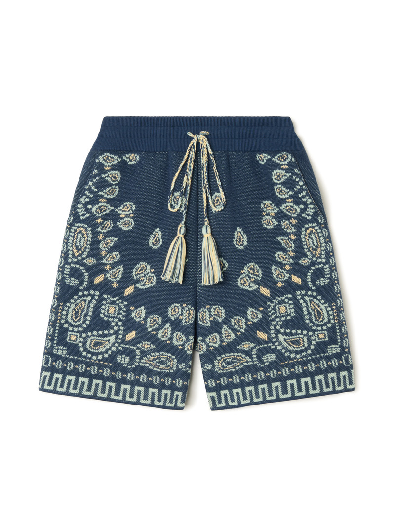 Cotton Piquet Bandana Bermuda 1