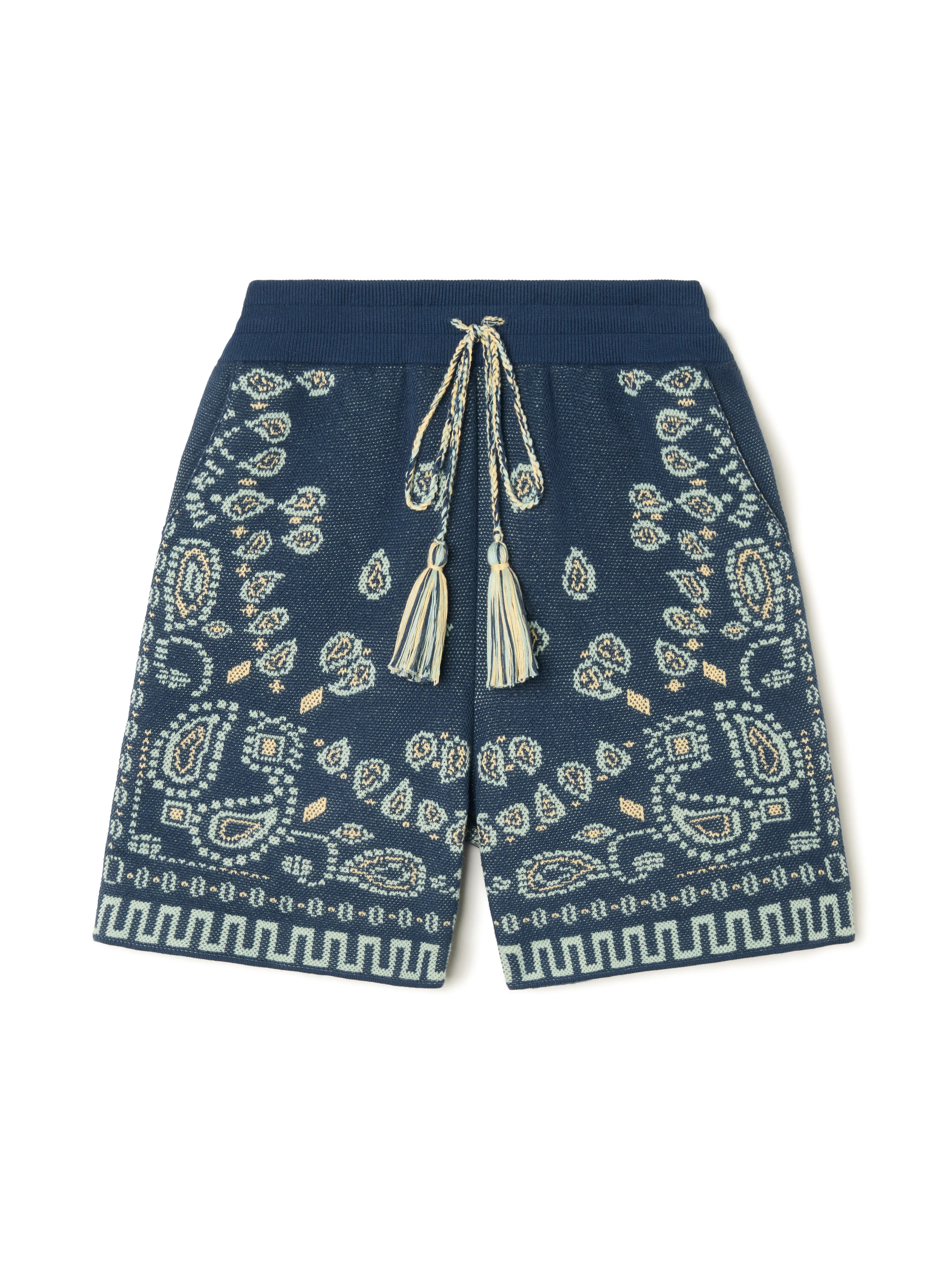 Cotton Piquet Bandana Bermuda - 1