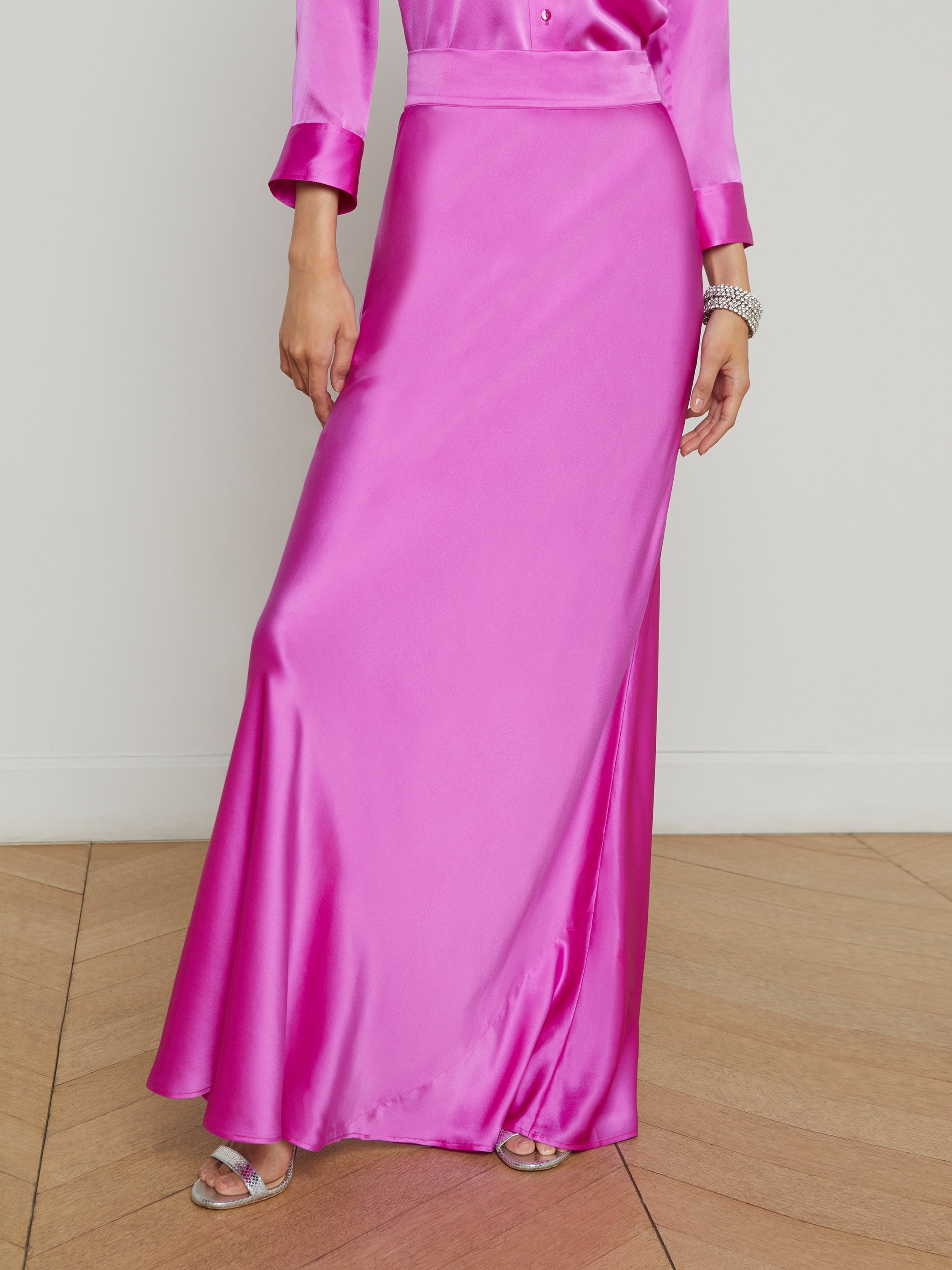 Ryker Silk Maxi Skirt - 3
