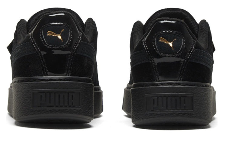 (WMNS) PUMA Platform Velvet 'Black Gold' 373935-01 - 5