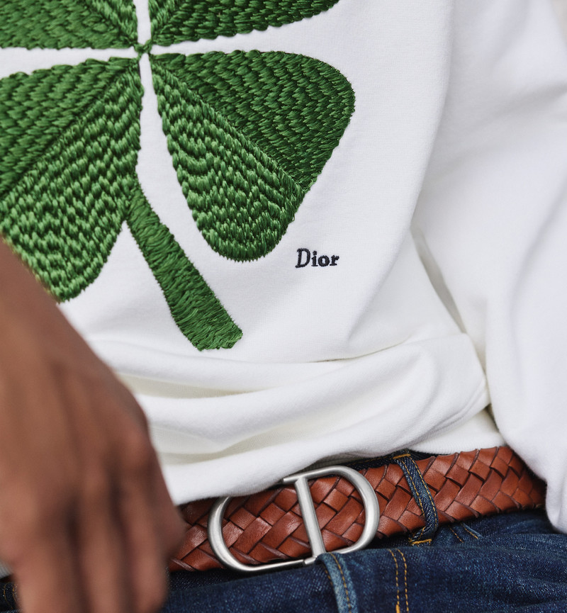 Sweatshirt with Dior Clover Embroidery, Relaxed Fit 3