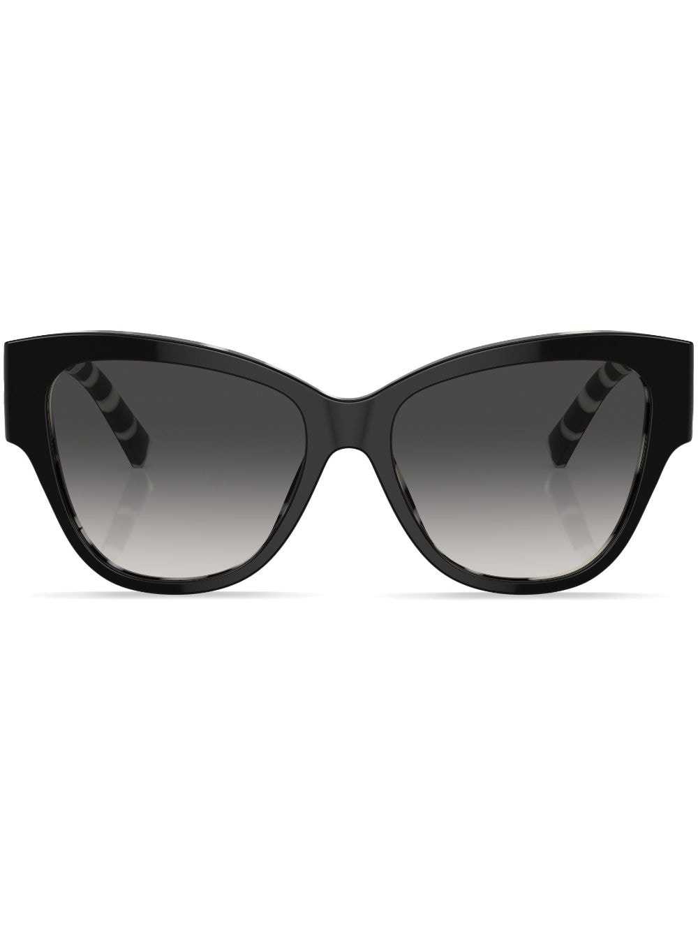 zebra-print cat-eye sunglasses - 1