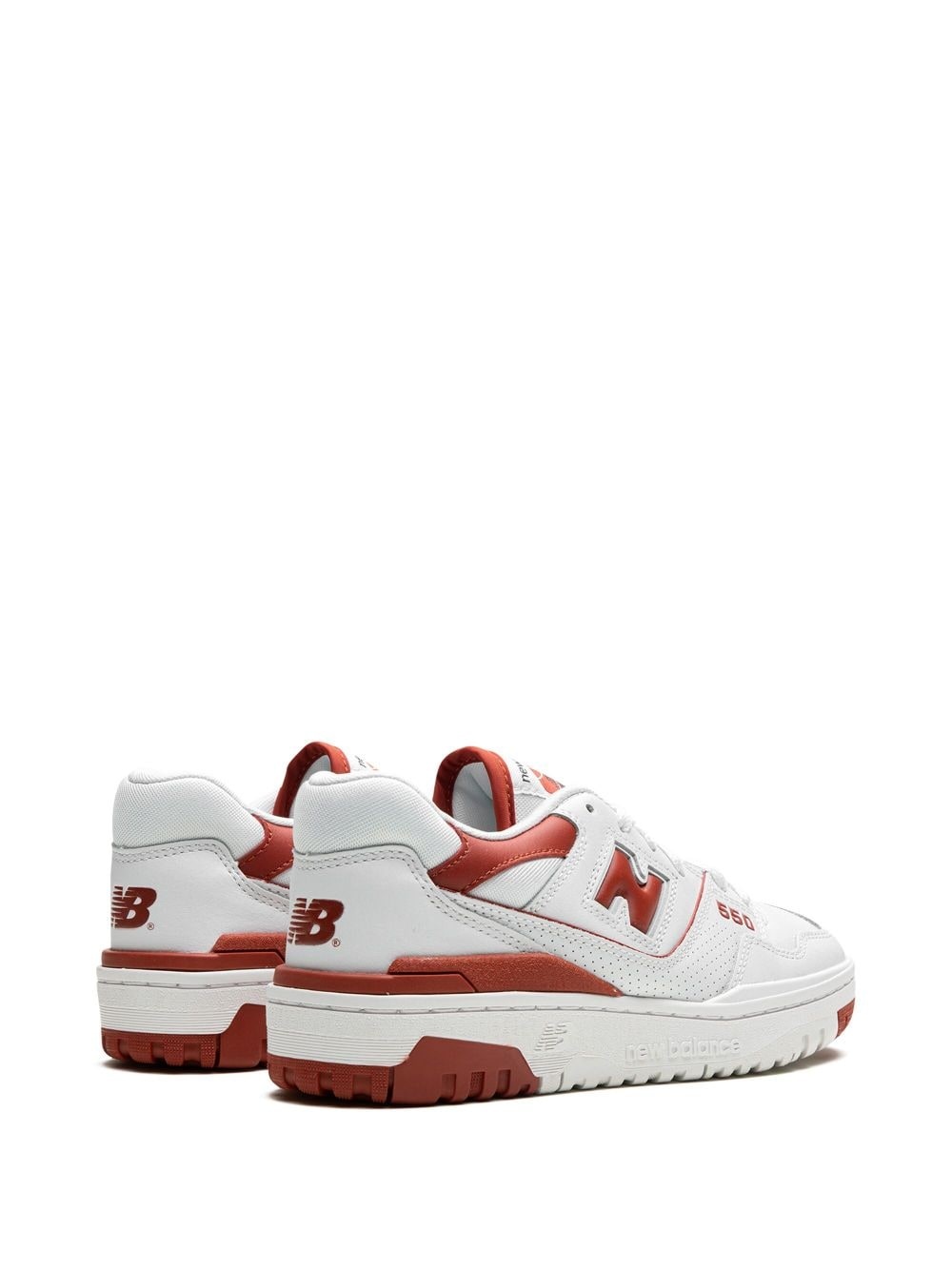 550 logo-embossed leather sneakers - 3