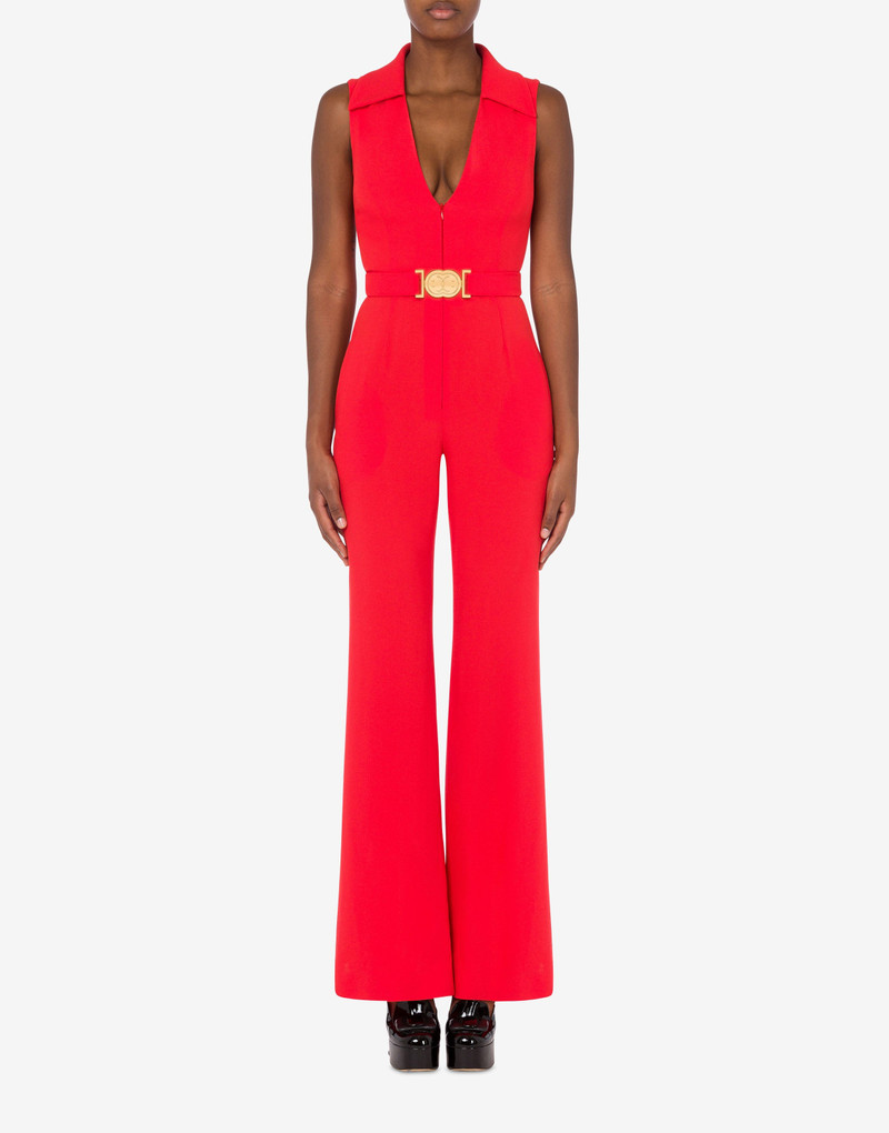 Moschino DOUBLE SMILEY®LOGO ENVERS SATIN JUMPSUIT outlook