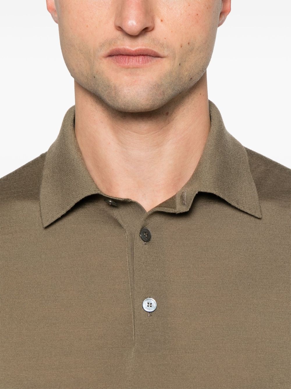 wool polo shirt - 4