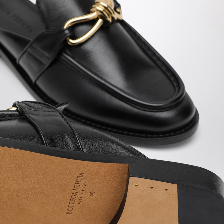 Bottega Veneta Women Black Astaire Moccasin Sabot - 5
