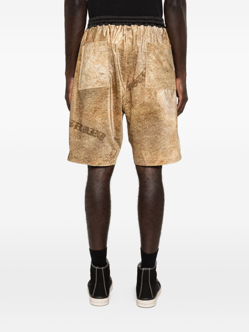 lion-print drawstring shorts 4