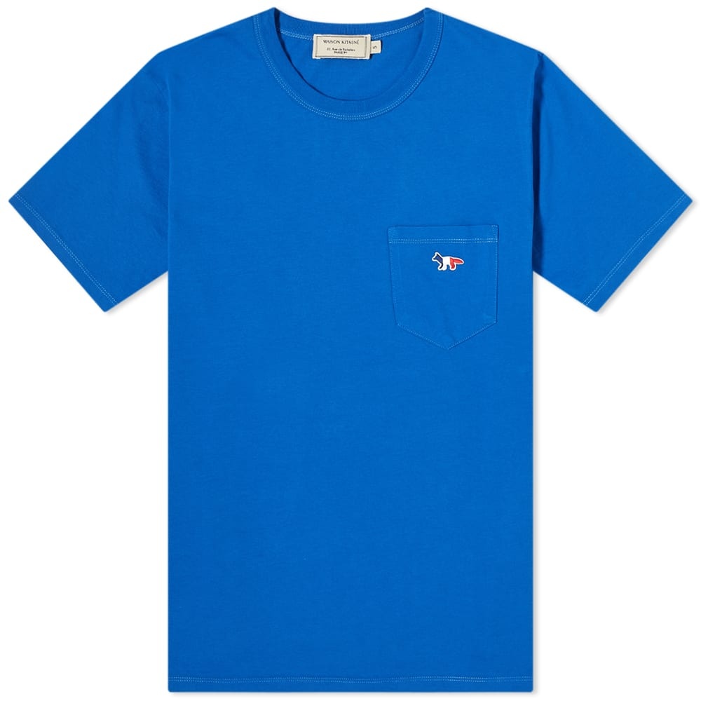 Maison Kitsuné Tricolor Fox Patch Pocket Tee - 1