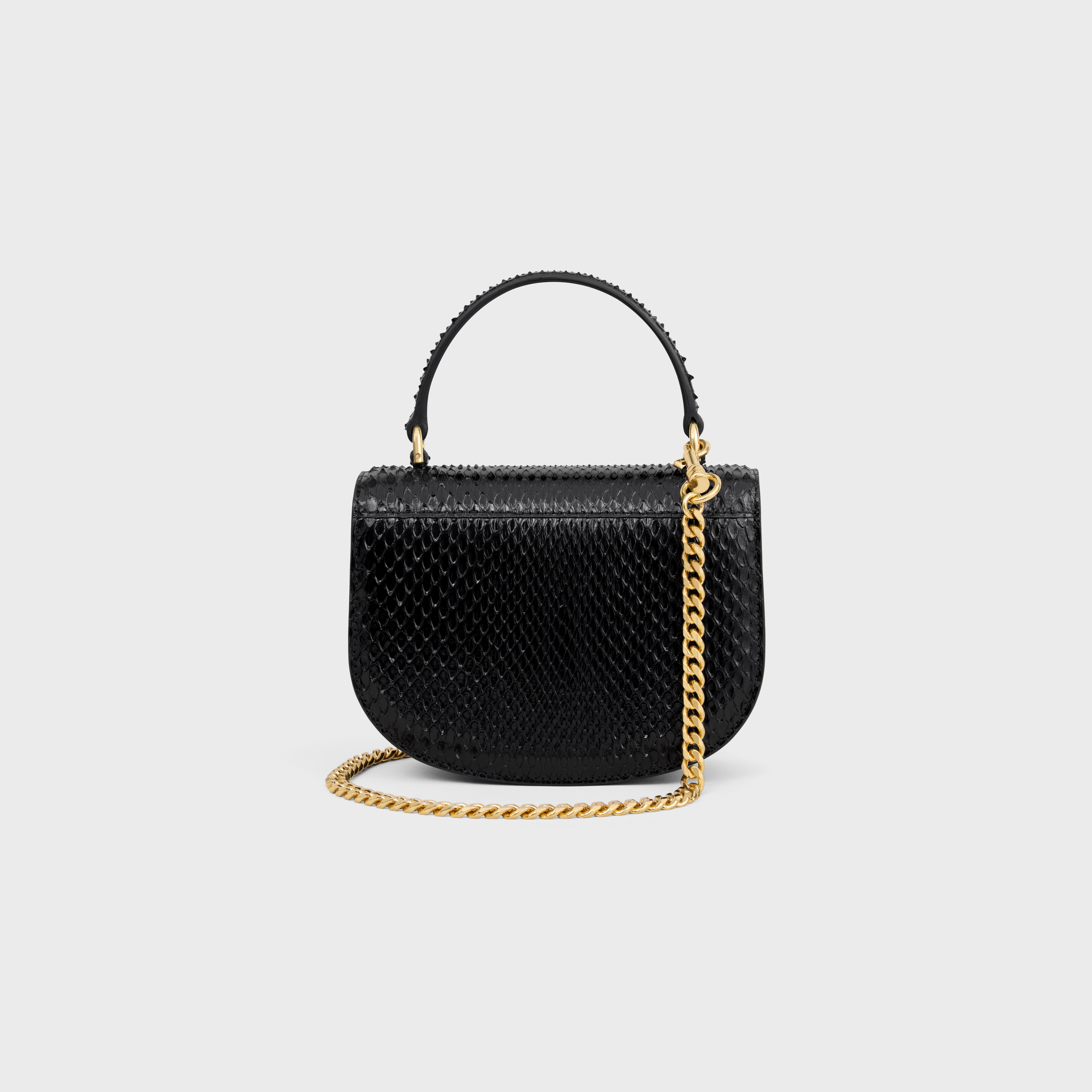 関税込 CELINE MINI CHAIN BESACE CLEA in PYTHON CELINE MINI CHAIN BESACE CLEA IN PYTHON | REVERSIBLE