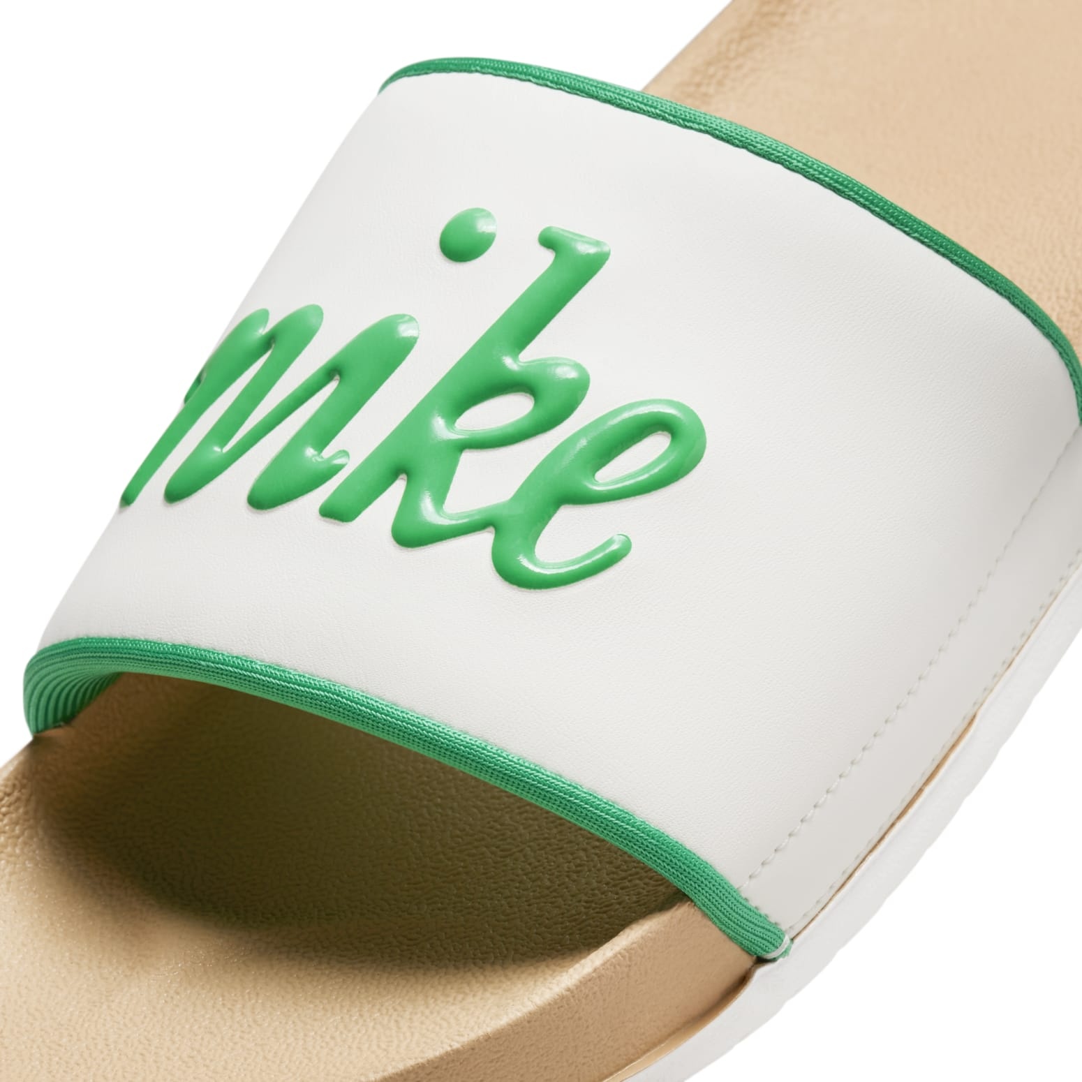 (WMNS) Nike Offcourt Slides 'Sail Stadium Green' BQ4632-110 - 6