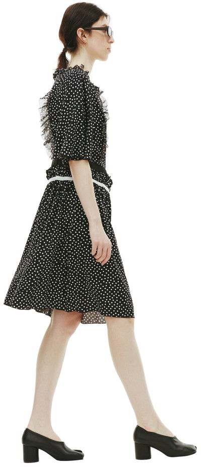 UNDERCOVER POLKA DOT DRESS WITH RUFFLES outlook