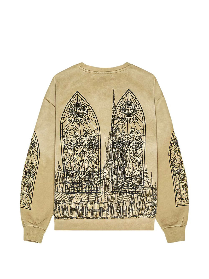 WHO DECIDES WAR cathedral-graphic sweatshirt outlook
