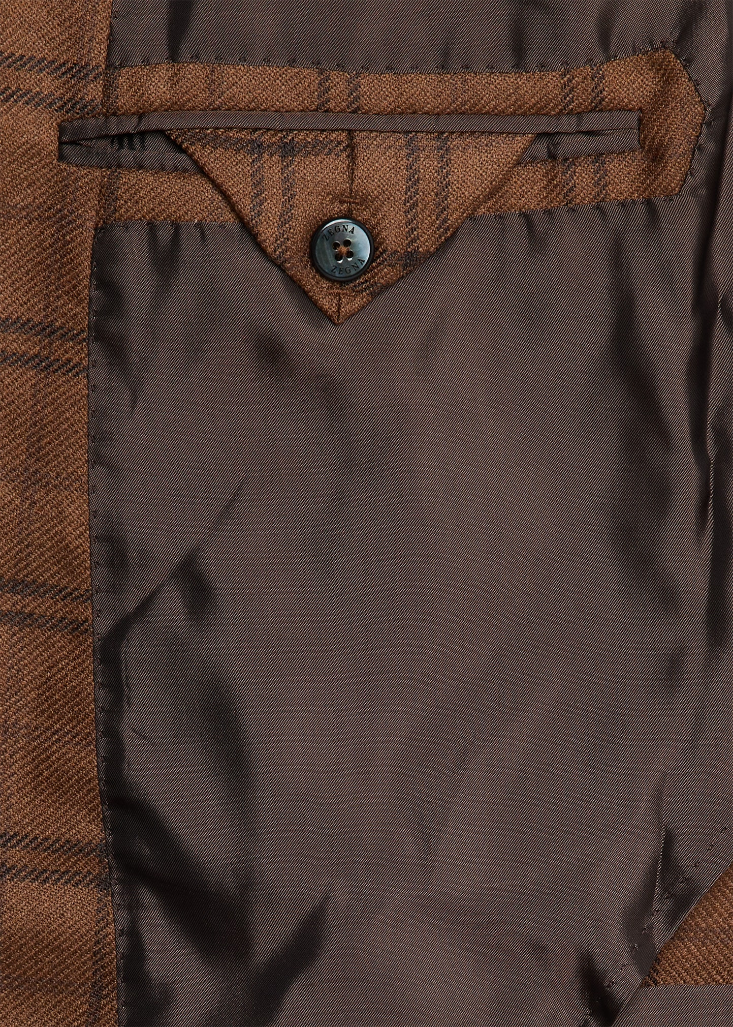 Men's Cashmere and Silk Plaid Single-Breasted Sport Coat - 5