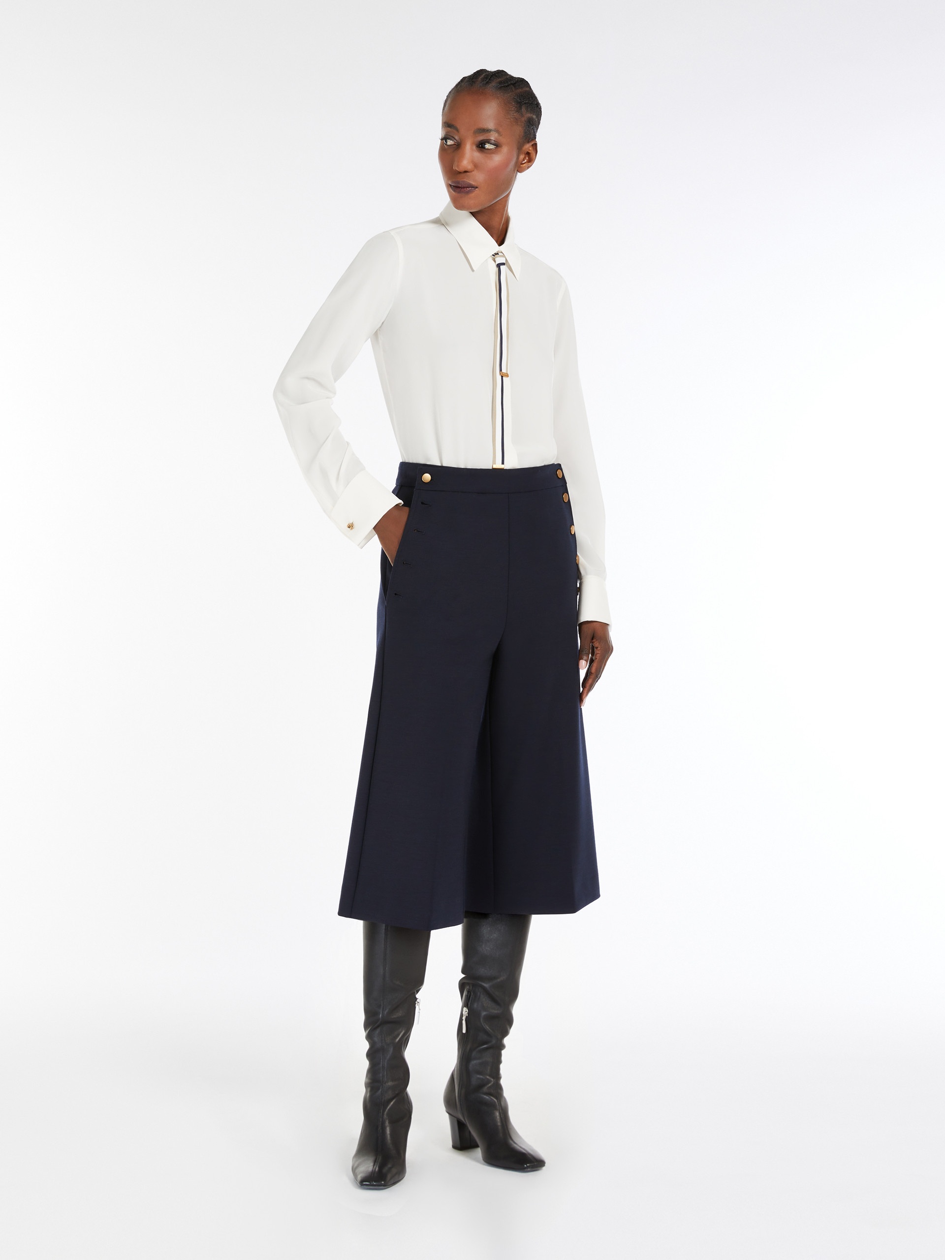 APOLLO Silk shirt with bow tie - 2