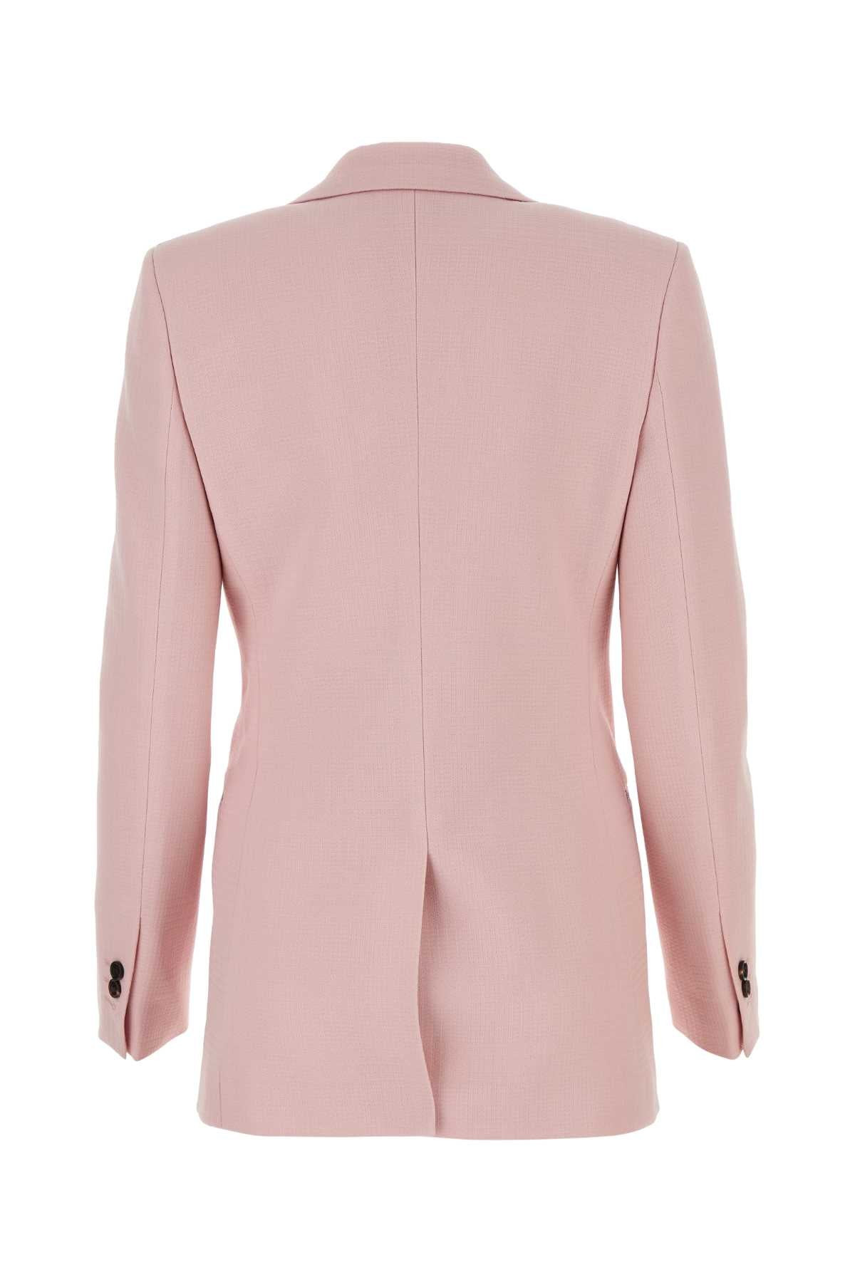 Burberry Women Pink Wool Blazer - 2