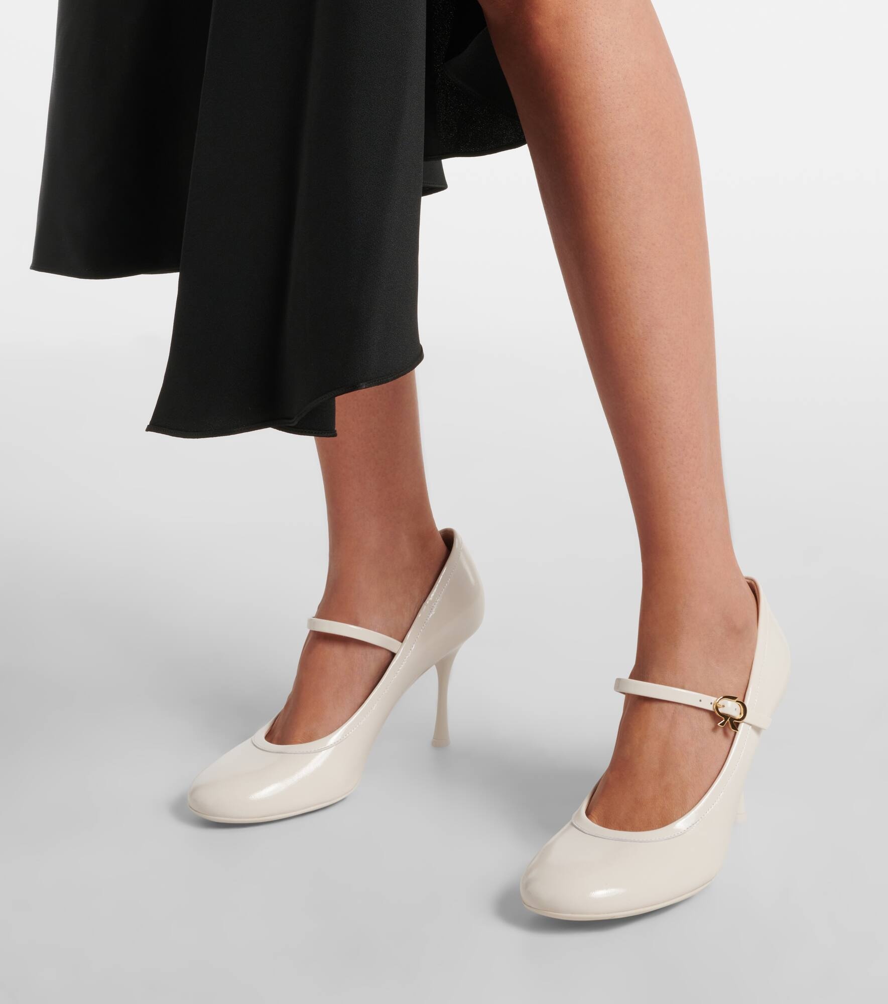 85 patent leather Mary Jane pumps - 4