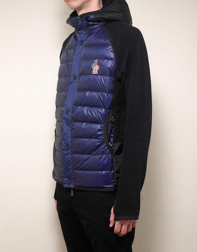 Moncler Grenoble Black & Blue Hooded Fleece Sweatshirt outlook