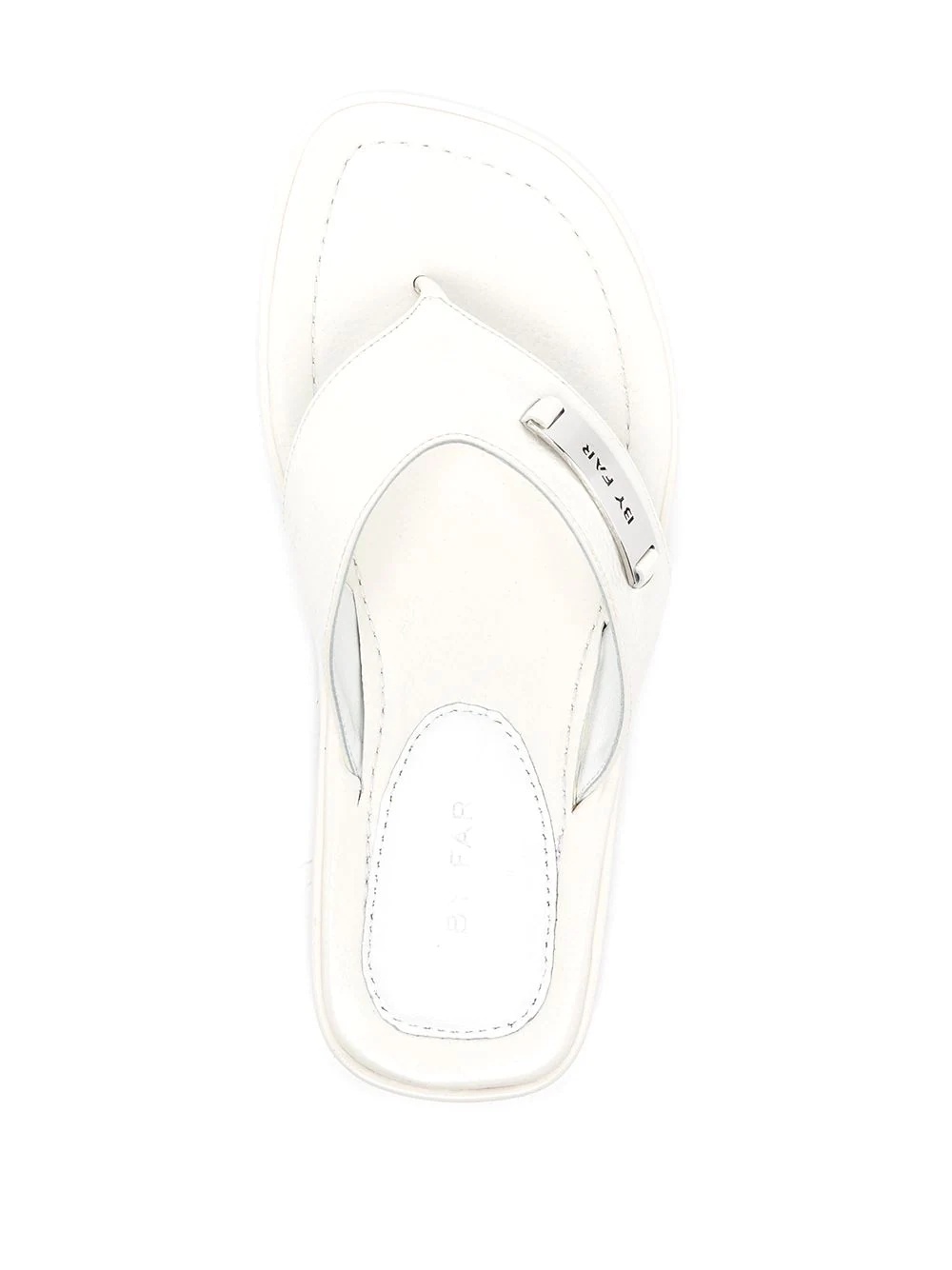 logo plaque flip flops - 4