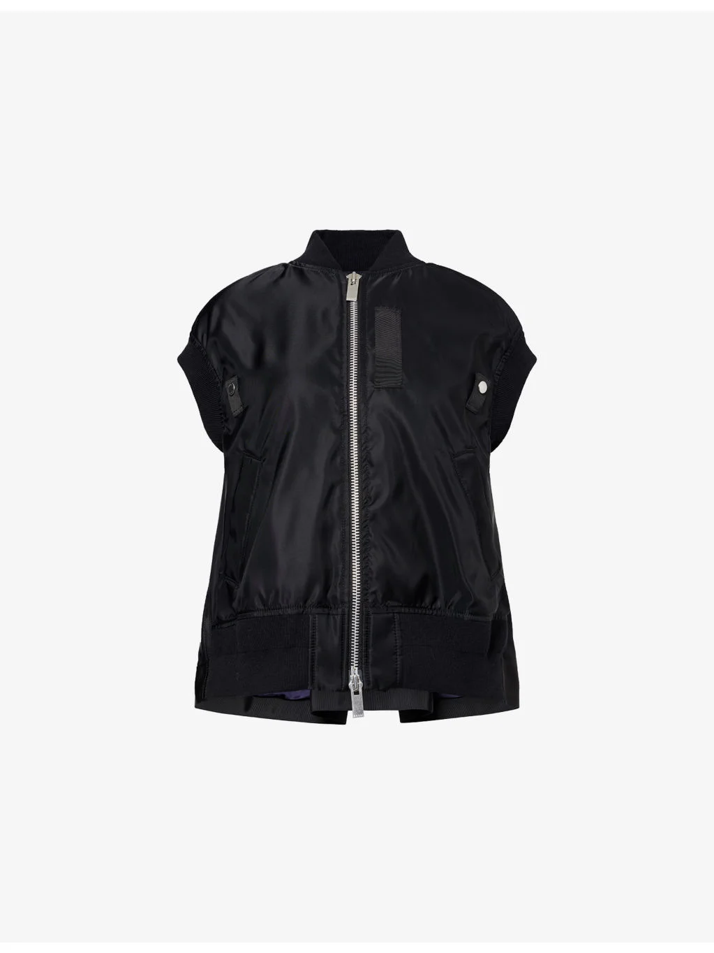 Relaxed-Fit Round-Neck Shell Vest - 1