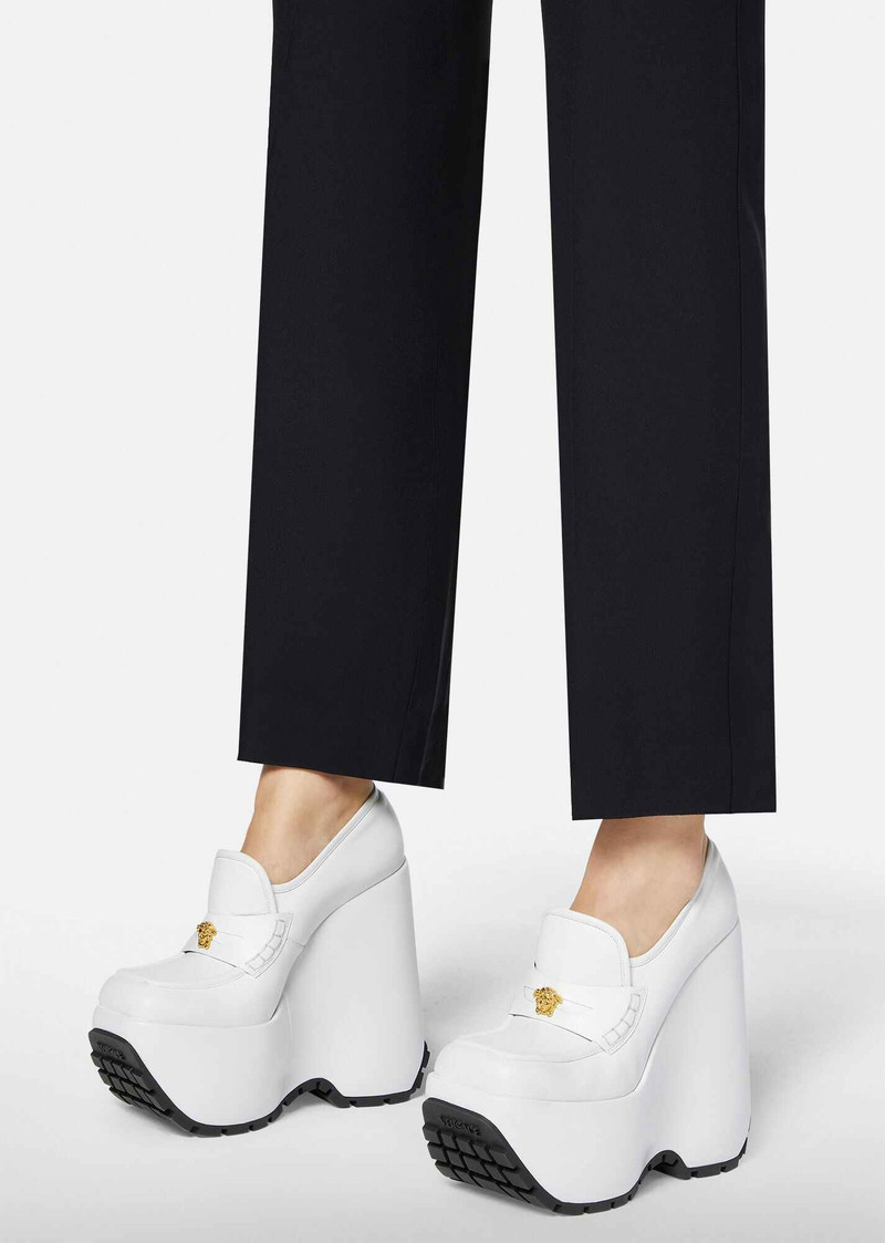 VERSACE Triplatform Loafers outlook