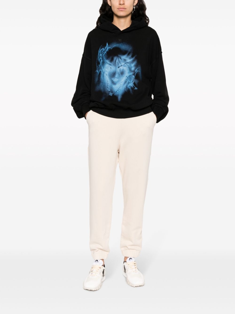 Orb logo-embroidered cotton track pants - 2