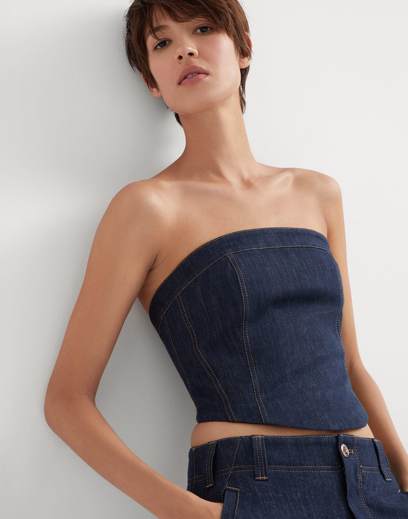 스파클링 데님 bandeau top 4