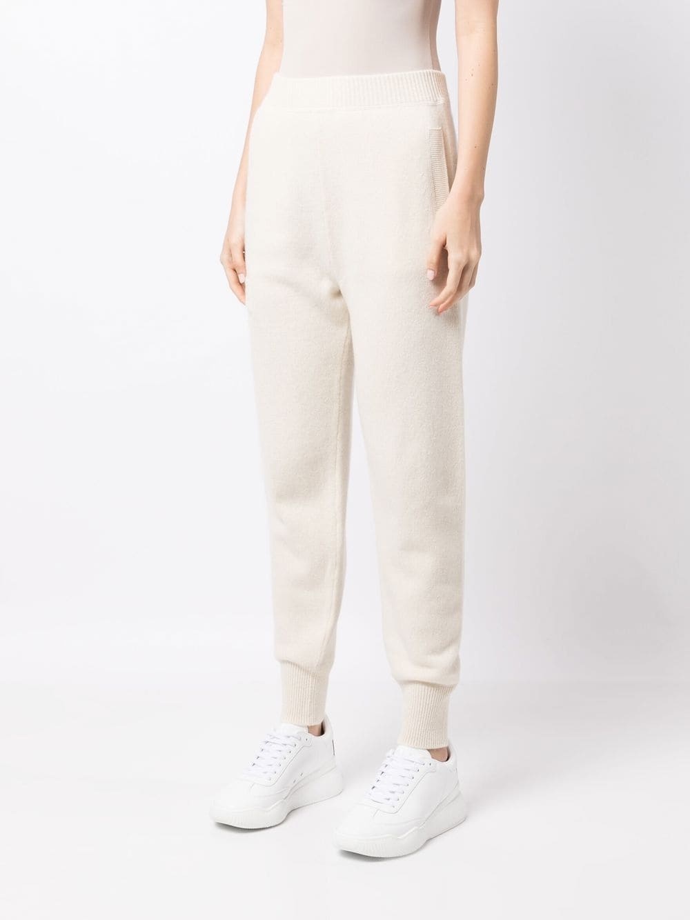 wool-cashmere knit trousers - 3