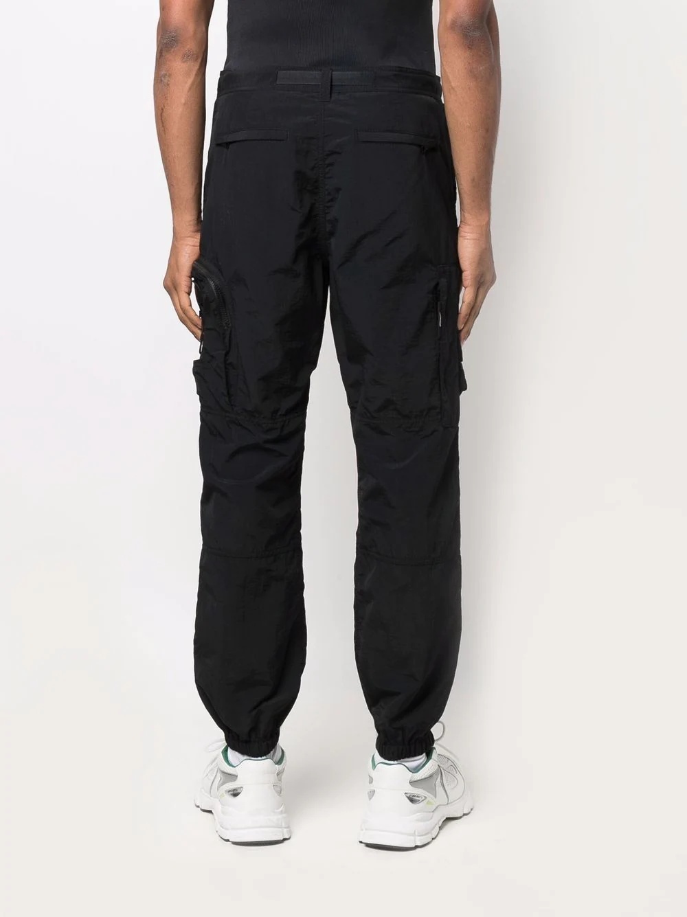 high-waisted cargo trousers - 4