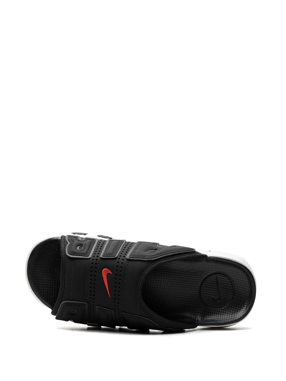 Air More Uptempo "Black/White/Red" slides - 4