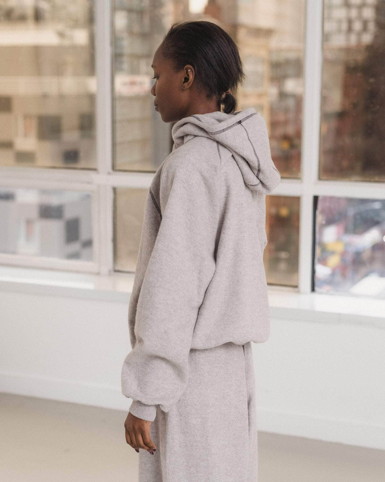 Fold Hoodie - Recycled Cotton Fleece - 3