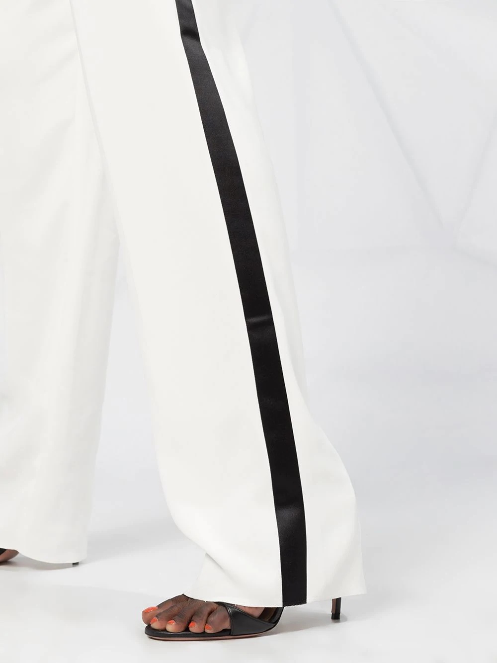 high-waisted side-stripe trousers - 3