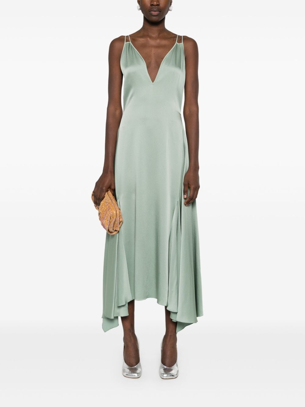open-back midi dress - 2