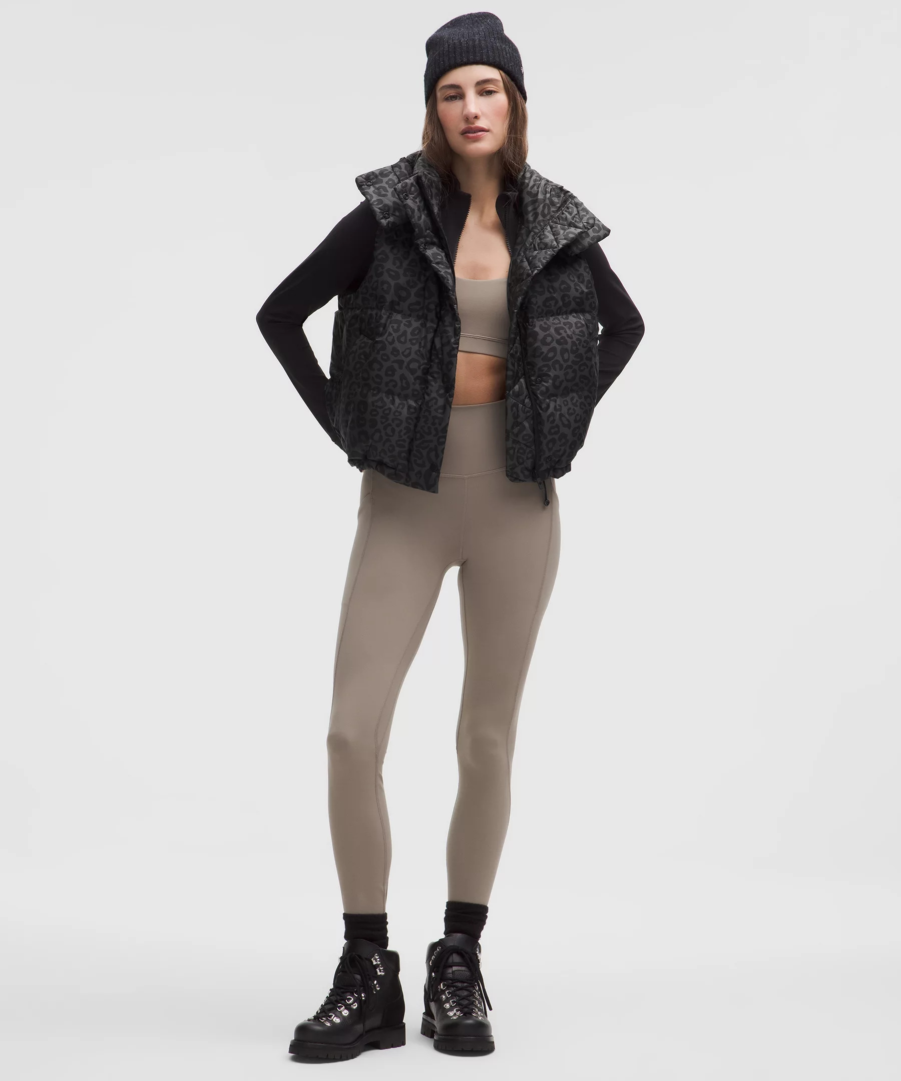 Wunder Puff 600-Down-Fill Cropped Vest *Print - 2