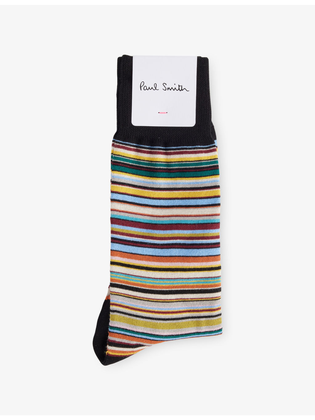 Signature-Striped Stretch Cotton-Blend Socks - 1