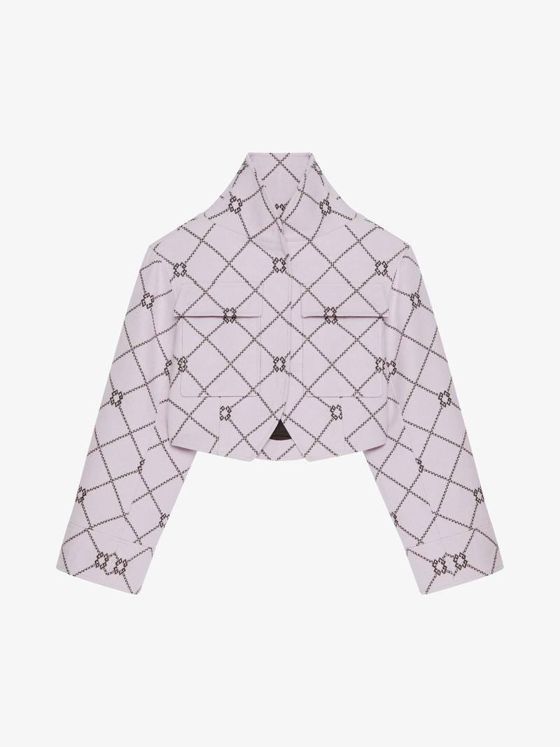 CHECKED JACKET IN WOOL WITH MONOGRAM 72 1