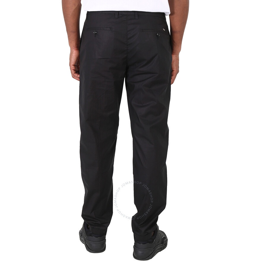 Emporio Armani Men's Black Ultra-Light Poplin Chinos - 6