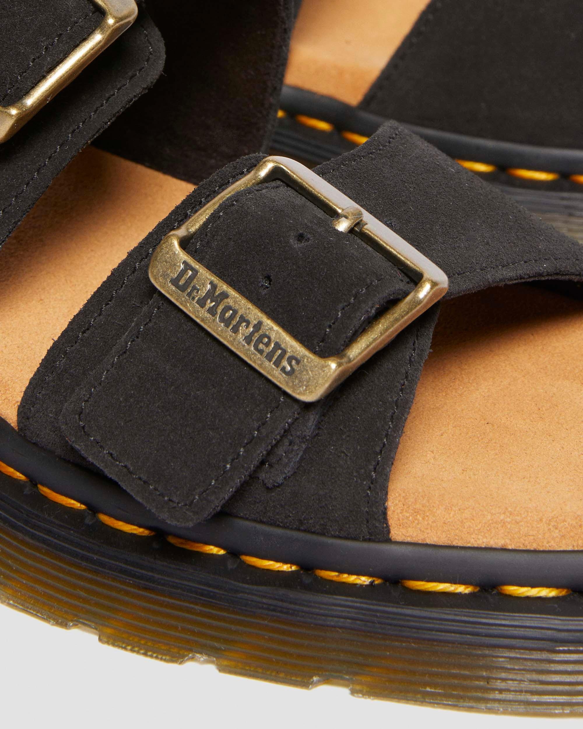 Josef Suede Slide Sandals - 7
