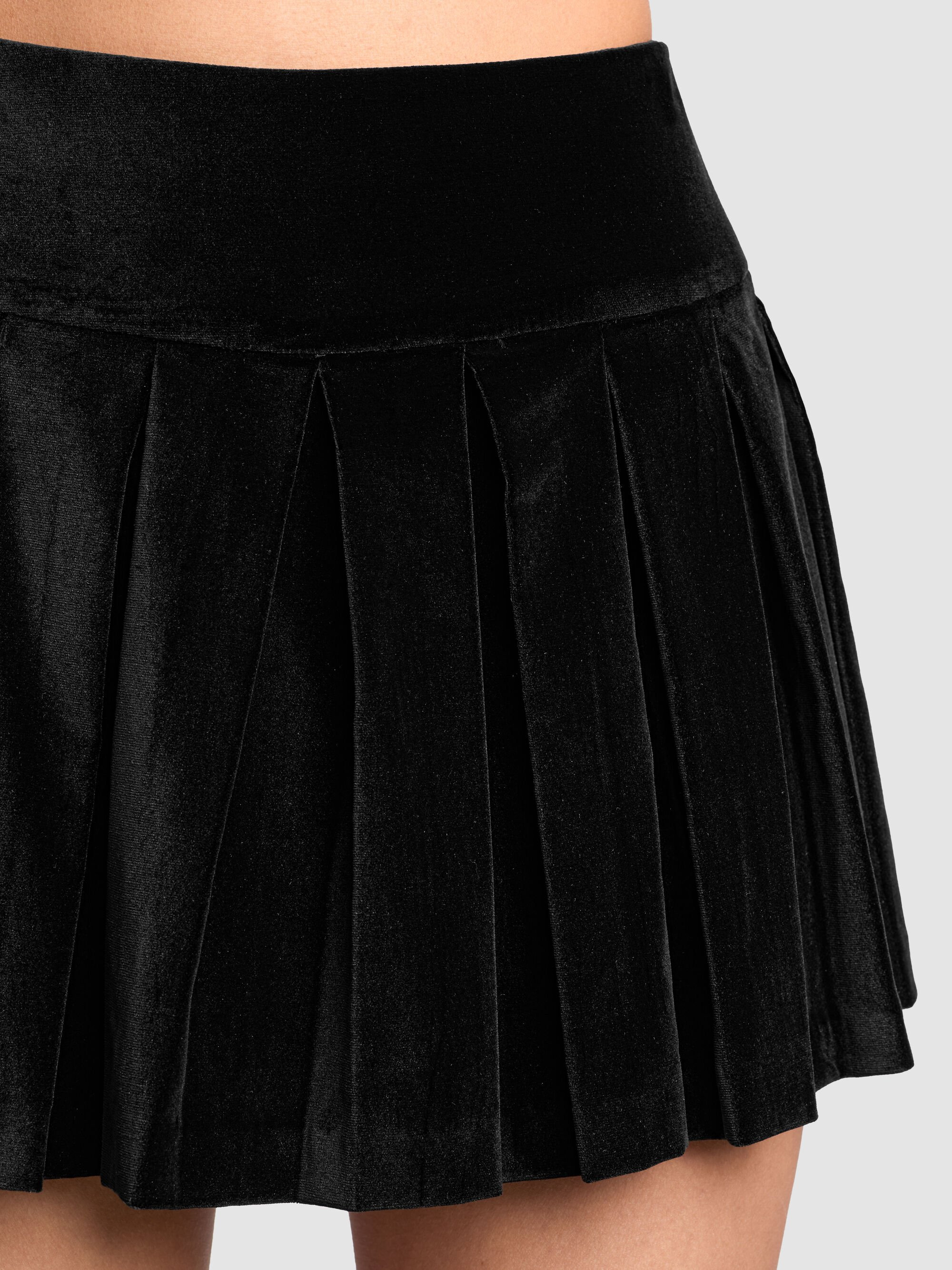 EMILIE VELVET MINI SKORT - 5