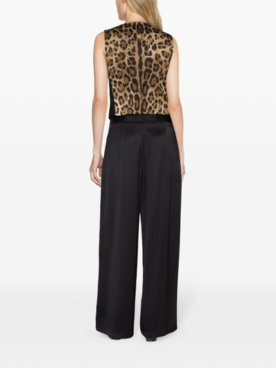 Dolce & Gabbana leopard-print waistcoat outlook