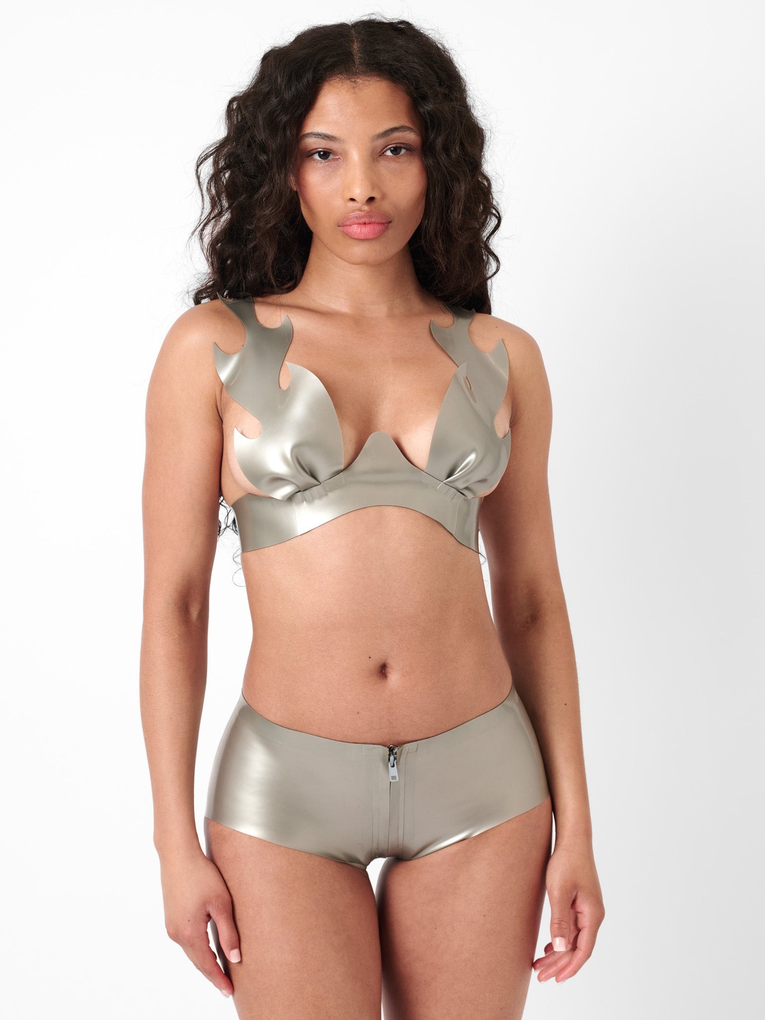 ROAST LATEX BRA SILVER - 6